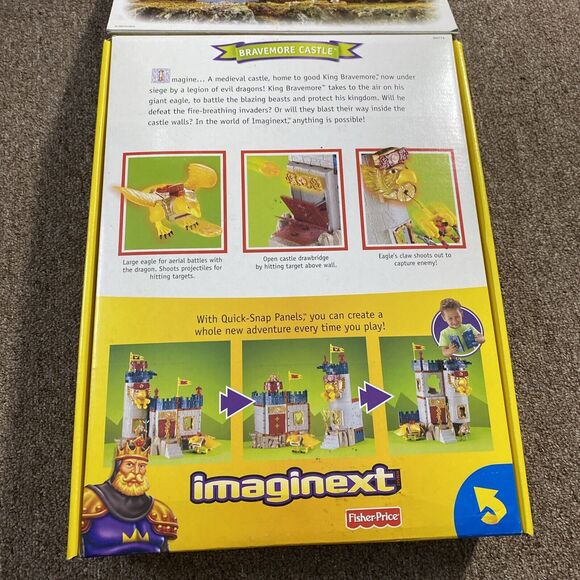 NEW Fisher Price Imaginext Bravemore Castle Playset NIB (box Is Worn) - Picture 3 of 11